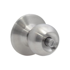 Pomo cilíndrico bola función entrada, acero inoxidable, llave estándar, blíster Prolok, 10POP