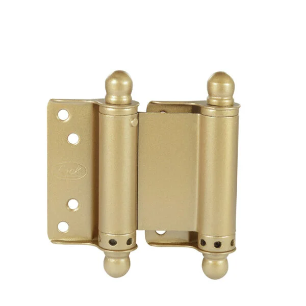 Juego de bisagras doble acción latón brillante 3", 2 piezas Lock, 11BR