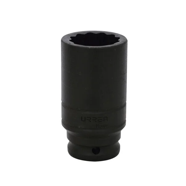 Dado de impacto largo cuadro de 1/2", 12 puntas, métrico, 19 mm Urrea, 7319MT