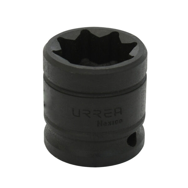 Dado de impacto cuadro de 1/2", 8 puntas, en pulgadas, 3/4" Urrea, 7424S