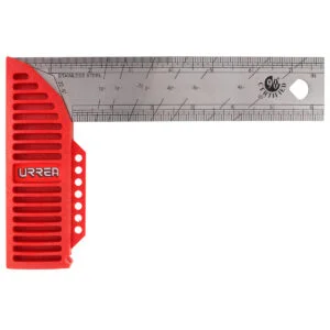 Escuadra de carpintero con mango plástico 8" Urrea, 80038
