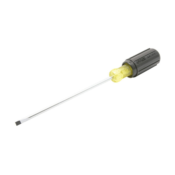 Destornillador con mango cushion grip, punta cabinet barra redonda 3/16" x 3" Urrea, 9431