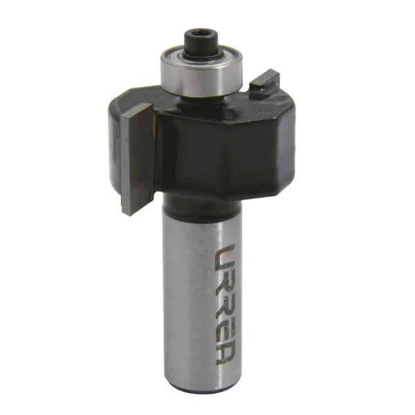 Broca para router de acero rebajadora con balero 1-1/4" zanco de 1/2" Urrea, BR1207