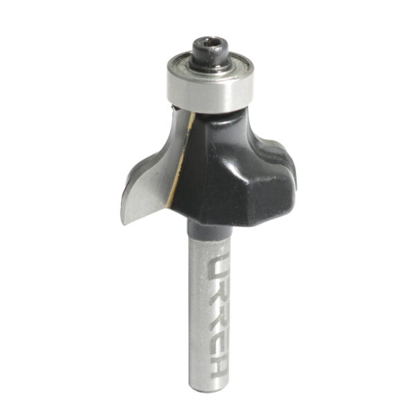 Broca para router de acero pecho de paloma con balero 1-1/8" zanco de 1/4" Urrea, BR1423