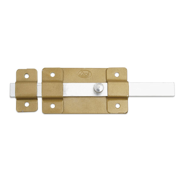 Pasador de sobreponer 8 cm dorado Lock, L036D