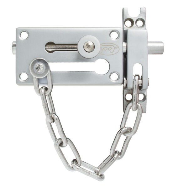 Pasador de sobreponer de cadena níquel satinado Lock, L048CSB