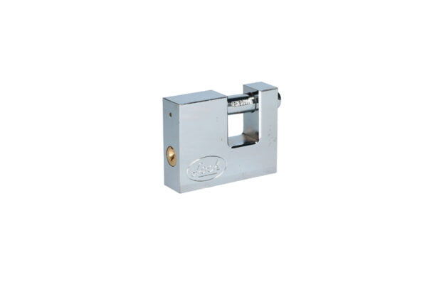 Candado de acero para cortina metálica 70 mm, cromo satinado, llave estándar Lock, L22C70ECSB