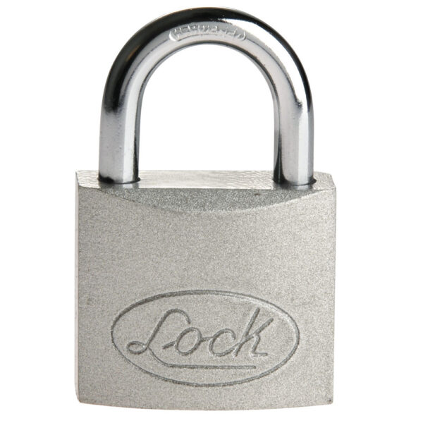 Candado de acero largo 38 mm, llave estándar, en caja Lock, L22L38A