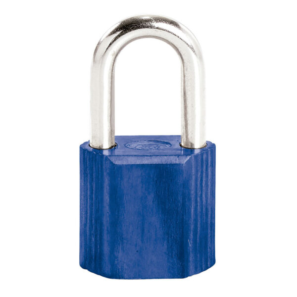 Candado No.9 largo 38 mm, color azul, llave estándar Lock, L9L38EAZ