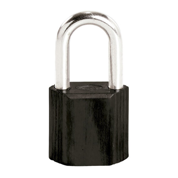 Candado No.9 largo 38 mm, color negro, llave estándar Lock, L9L38ENG
