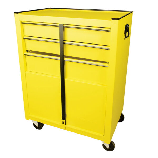 Gabinete móvil color amarillo 3 gavetas 26" Surtek, 125100