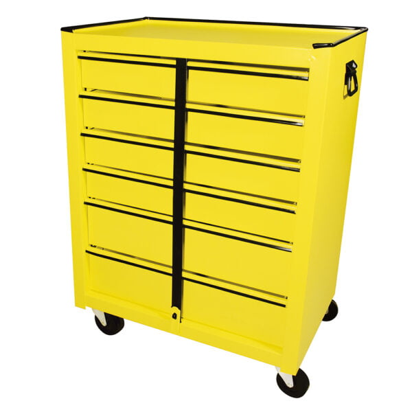 Gabinete móvil color amarillo 6 gavetas 25" Surtek, 125106