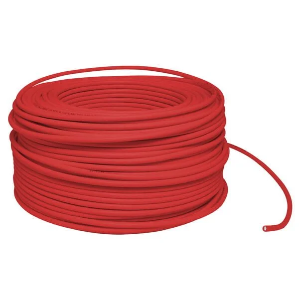 Cable eléctrico THW calibre 8, 100 m color rojo Surtek, 136941