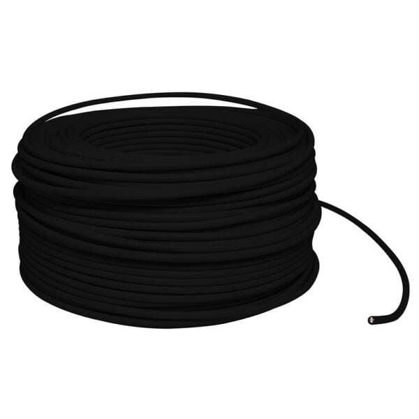 Cable eléctrico THW calibre 12, 100 m color negro Surtek, 136948