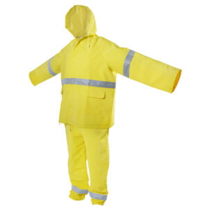 Impermeable con cintas reflejantes M, 2 piezas Surtek, 137616