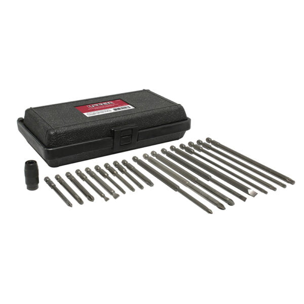 Juego de puntas de poder y adaptador rápido cuadro de 1/4" Quick release, 19 piezas Urrea, 61919X