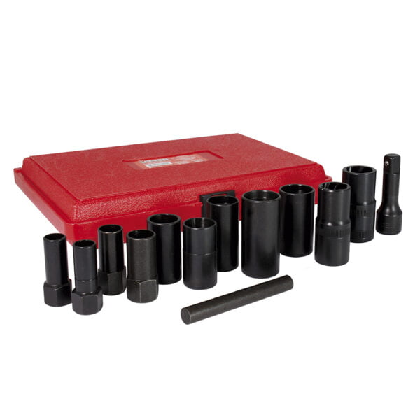 Juego de extractor tuercas barridas 3/8", 13 piezas Urrea, 74HLR