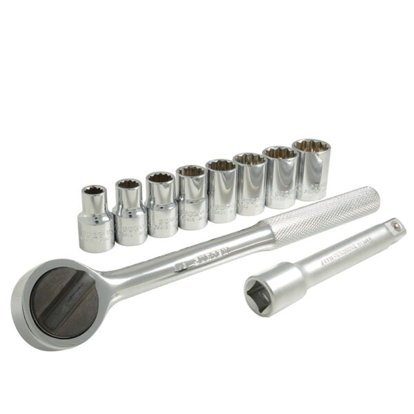 Juego de dados y accesorios cuadro de 1/2" en pulgadas, 10 piezas Surtek, A01S