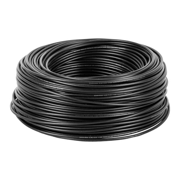 Rollo de 100 m de cable THHW-LS 12 AWG negro, Volteck, 46052