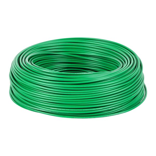 Rollo de 100 m de cable THHW-LS 14 AWG verde, Volteck, 46065