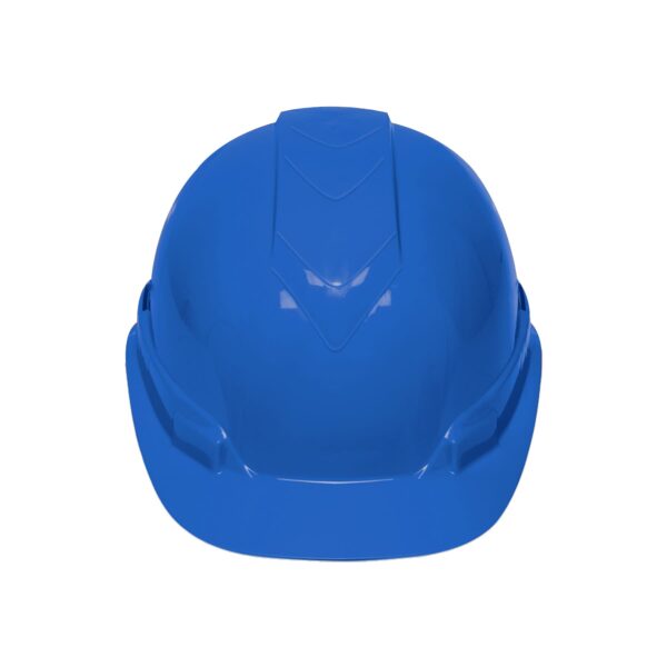 Casco de seguridad ventilado, ajuste de matraca, azul, 101259