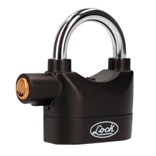 Candado con alarma de doble cerrojo 70 mm, llave de puntos Lock, CASO70