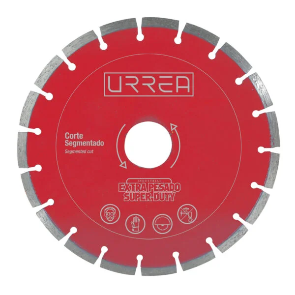 Disco de diamante segmentado, 7" Urrea, DDES7