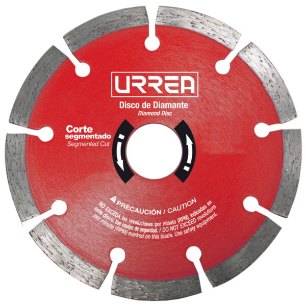 Disco de diamante segmentado, 9" Urrea, DDIS9