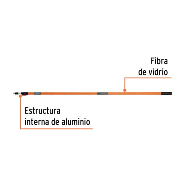 Extensión de 3.6 m de fibra de vidrio para rodillo, Truper, 10546 - Image 2