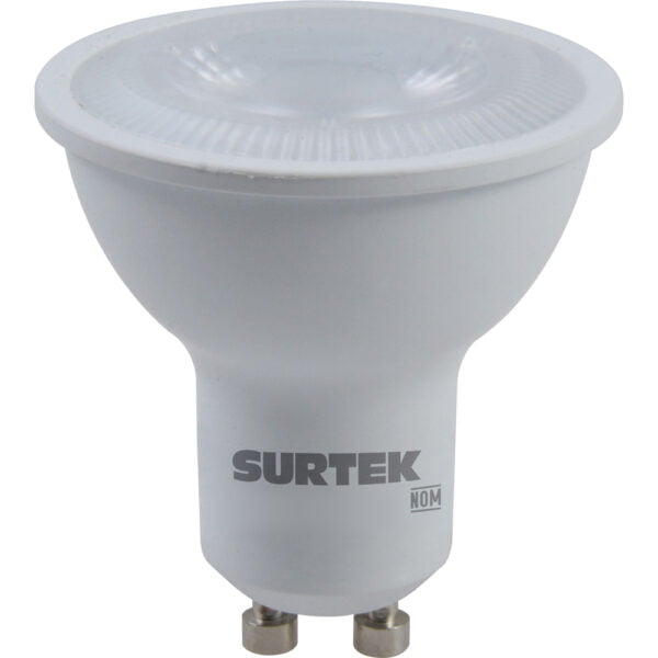 Lámpara de LED Tipo GU10, 4.5 W luz cálida Surtek, FGC4