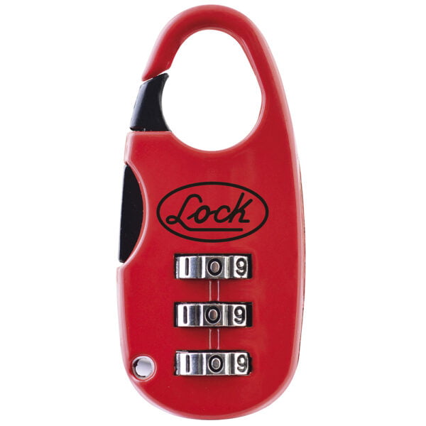 Candado de combinación programable para maleta, rojo, 25 mm Lock, L21M20PT