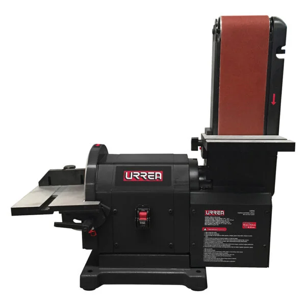 Lijadora de banda 4" x 36" y disco estacionaria 8" 3/4 HP 120 V Urrea, LE834