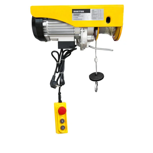 Polipasto eléctrico 0.4 ton, cable 12 m Surtek, POLEC1