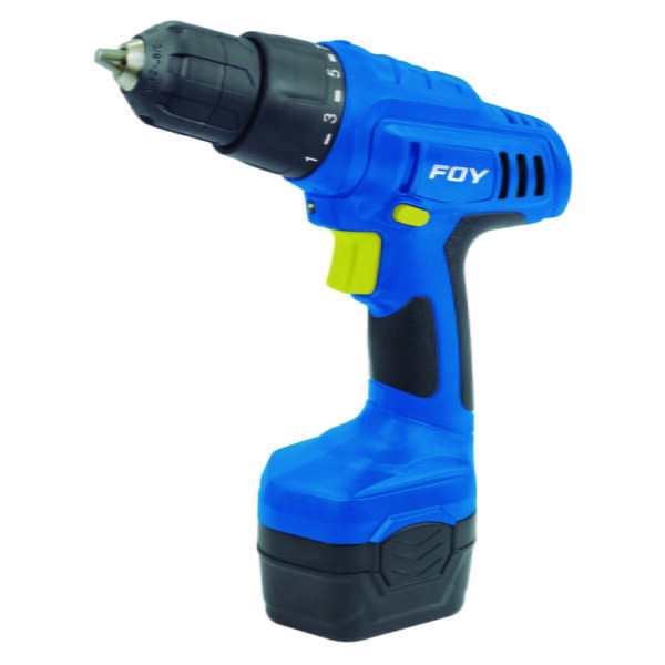 Taladro/atornillador 3/8" batería Ni-Cd 9.6V Foy, TBA310