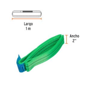 Eslinga redonda sin fin 2 ton x 1 m, Truper, ESLI-201R