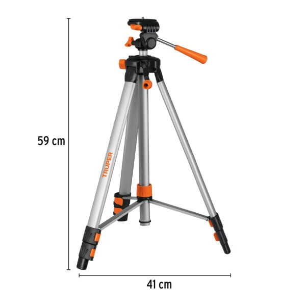 Tripié telescópico para nivel láser, altura max. 1.45 m, NL-TRI-150