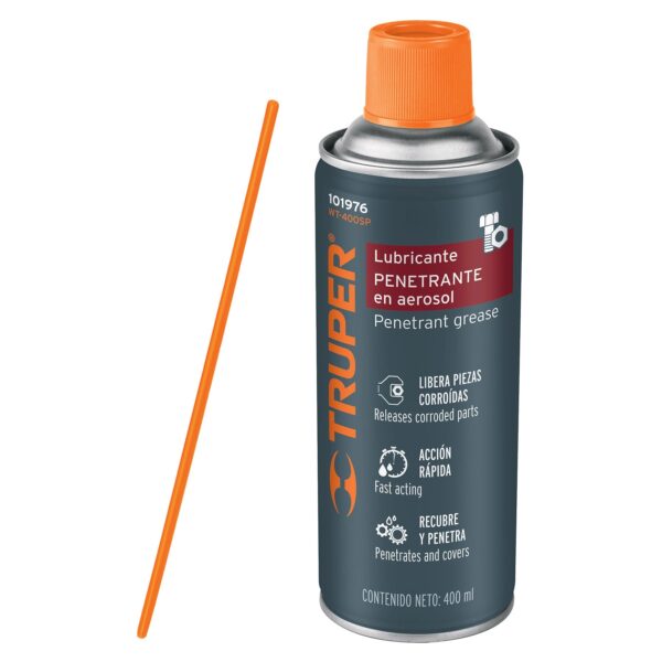 Lubricante penetrante en aerosol 400 ml, Truper, WT-400SP