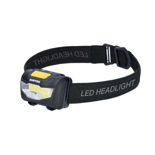 Linterna de LED para cabeza a baterías 3 pilas "AAA" de 120 lm Surtek, 135906