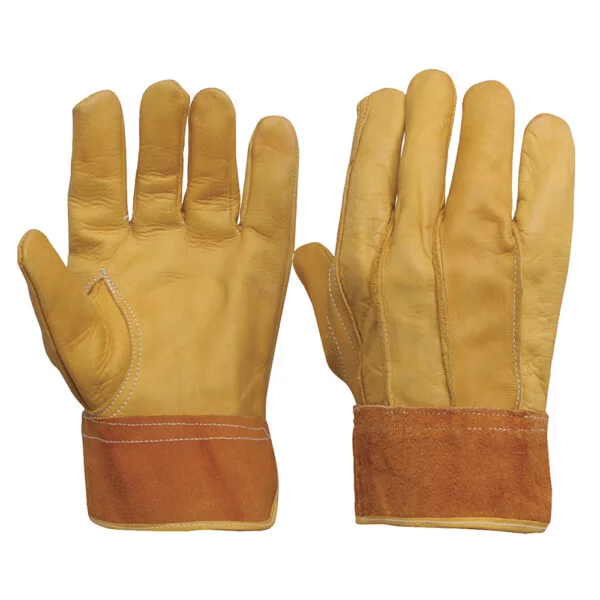 Guantes tipo operador de piel de vacuno con puño de carnaza unitalla Surtek, 137413
