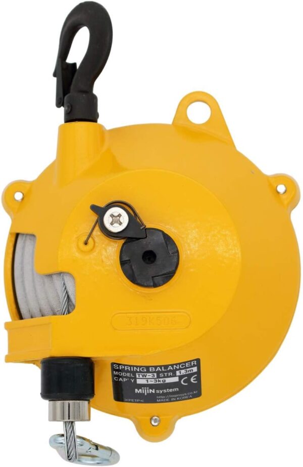 Tigon TW-3 Zero Gravity Muelle/Equilibrador de herramientas, cable de acero, gancho para herramientas y soporte para accesorios. - Image 2