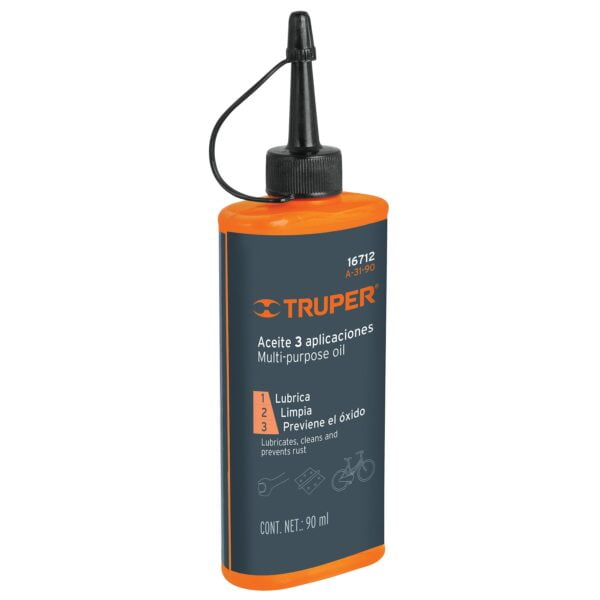 Aceite multiusos, 90ml (3oz), Truper, A-31-90