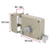 Cerradura sobreponer izq instala-fácil, caja, Hermex Basic, CS-75IP - Image 2