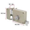 Cerradura sobreponer izq instala-fácil, caja, Hermex Basic, CS-75IP - Image 2