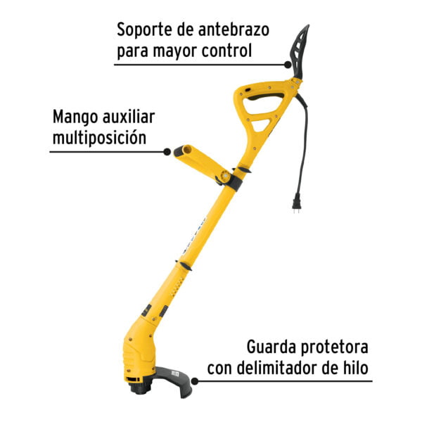 Desbrozadora eléctrica 300 W mango 'D', 9' corte, Pretul, DES-300P2 - Image 2