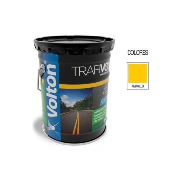 Pintura P/trafico Base Solvente Color Amarillo Volton. Cub19l