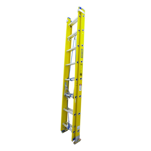 Escalera de extensión tipo II de fibra de vidrio con 24  peldaños Surtek, EEFV224
