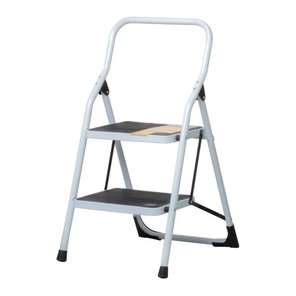 Escalera tubular, plegable, 2 peldaños, Pretul, ESTU-2P