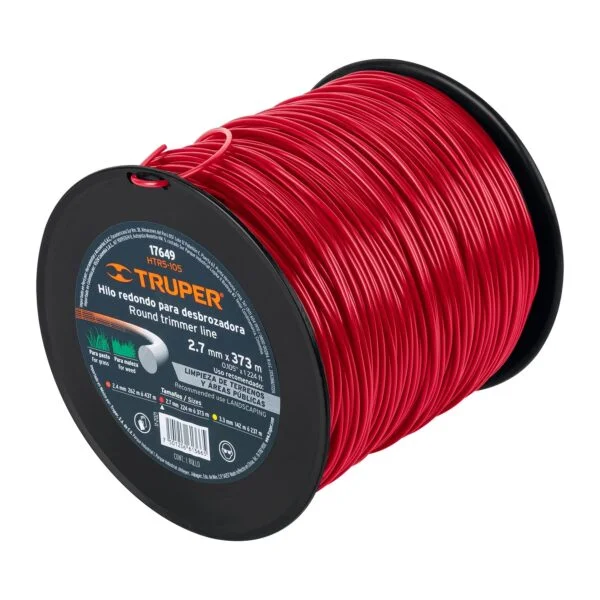 Carrete de hilo para desbrozadora, 2.7 mm x 373 m, Truper, HTR5-105