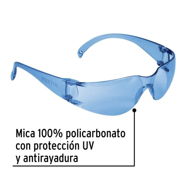 Lentes de seguridad azules, Pretul Lite, LEN-SZ-P - Image 2