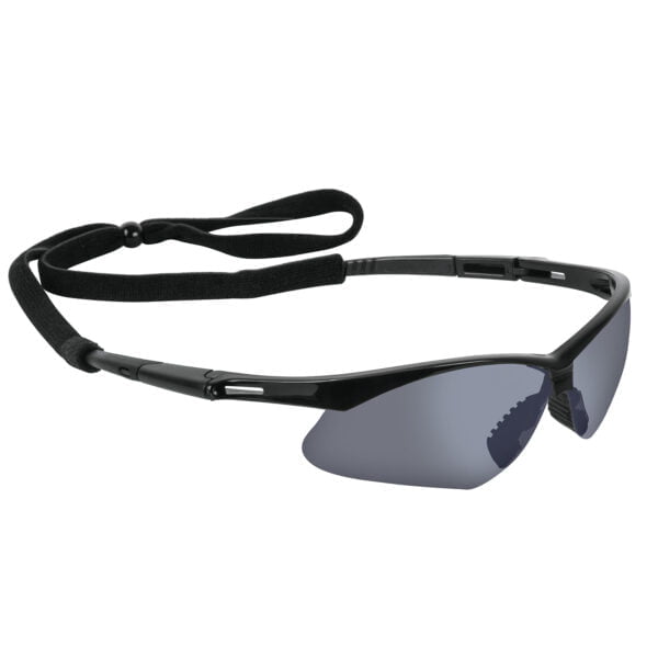 Lentes seguridad espejo plata c/cordón ajustable, Sport, LESP-EP